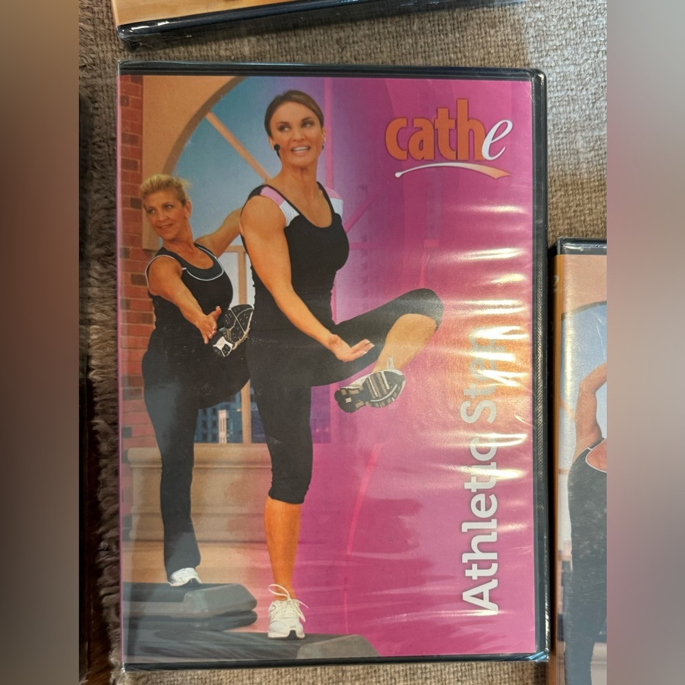 CATHE ATHLETIC STEP DVD.  47 minutes in length.  Advanced all-step workout.